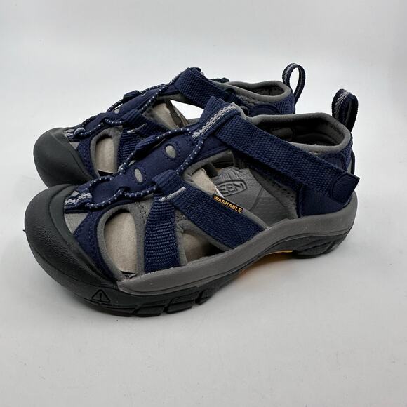 Keen Venice H2 Sandal Walking Waterproof Sports Sandals Navy Unisex Kids Size 12 - Picture 7 of 11
